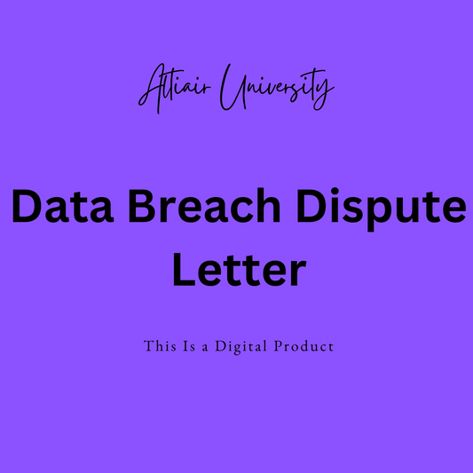 Data Breach Dispute Letter (4 Day Removal)