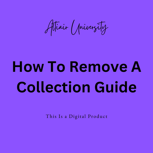 How To Remove A Collection Checklist (Standard Method)